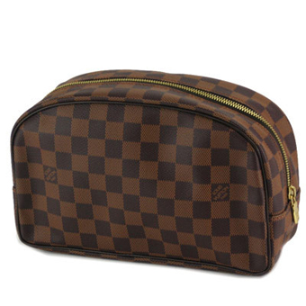 LOUIS VUITTON ルイヴィトン ダミエ コピー トゥル－ス トワレット N47624 バッグ ポーチ レディース ダークブラウン